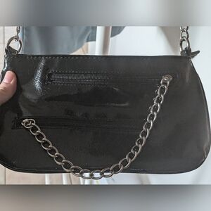 LA Express Black Chain Strap Women's Bag
